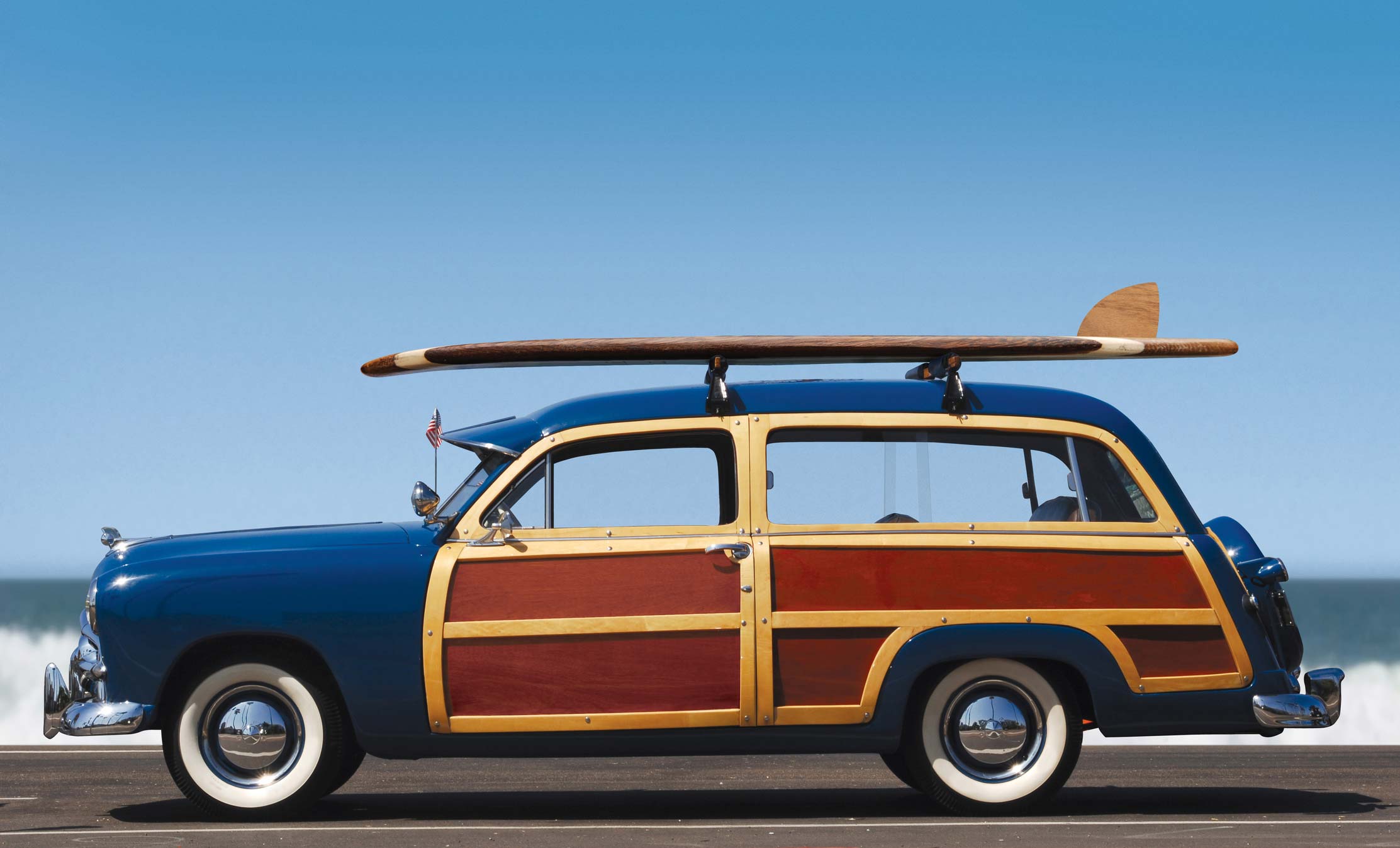 Teak wooden panels for car restoration project